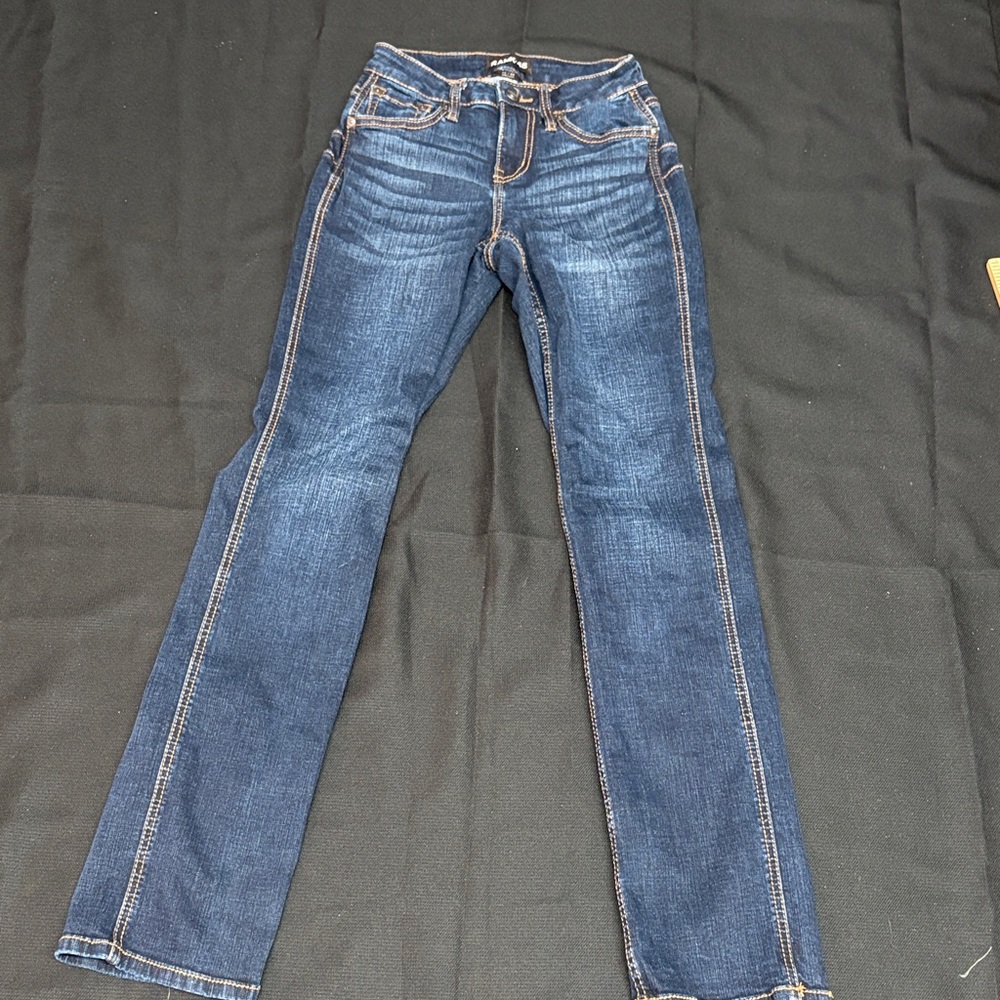 Women's Dark Indigo Bootcut Jeans - Classic Stretch Fit